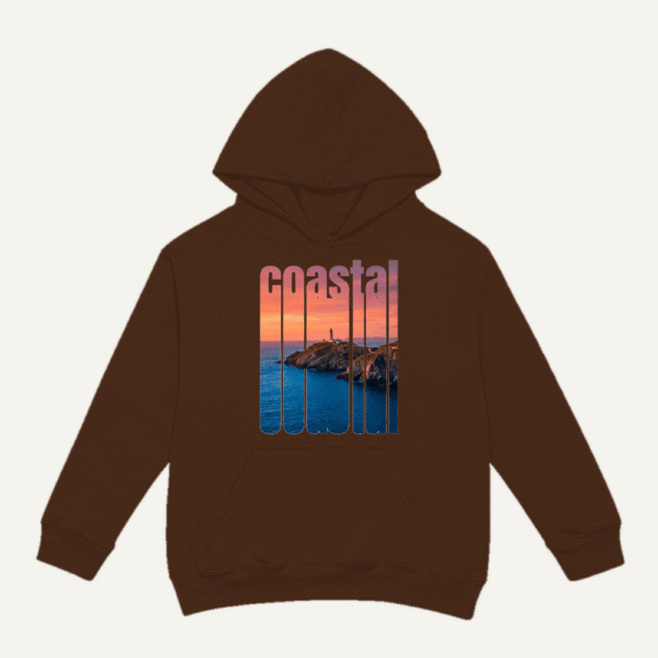 Coastal Sunset Hoodie Chocolate Brown