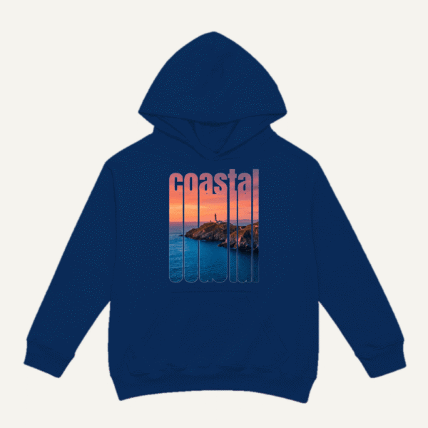 Coastal Sunset Hoodie Navy Blue