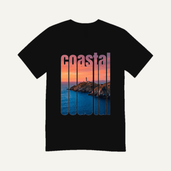 Coastal Sunset T-shirt Black