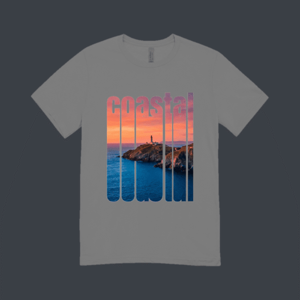 Coastal Sunset T-shirt Grey