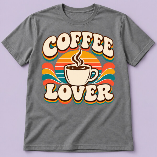 Coffee Lover T-shirt Grey