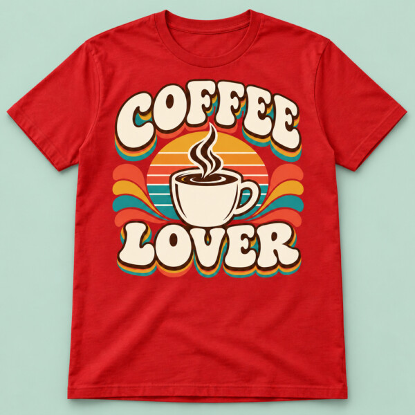 Coffee Lover T-shirt Red