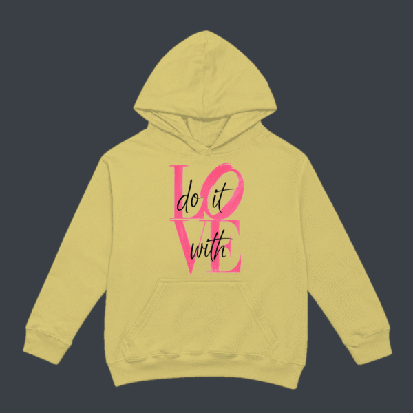 Do It With Love Hoodie Beige