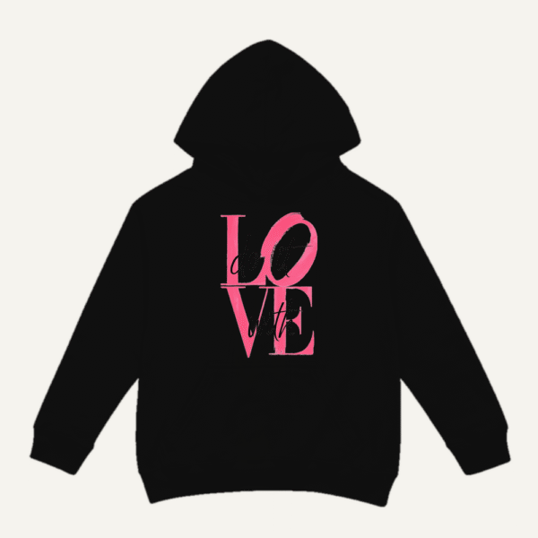 Do It With Love Hoodie Black