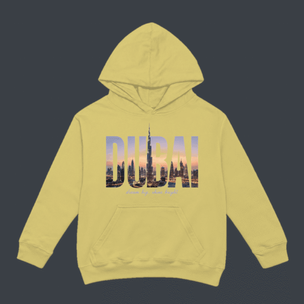 Dubai Skyline Hoodie Beige