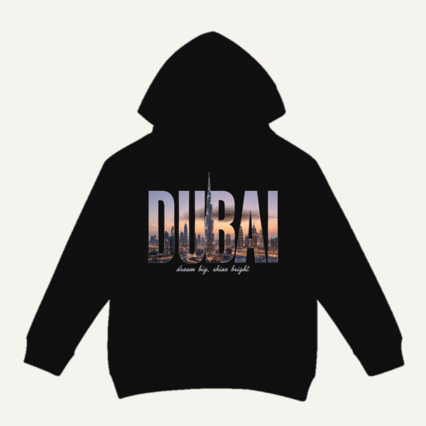Dubai Skyline Hoodie Black