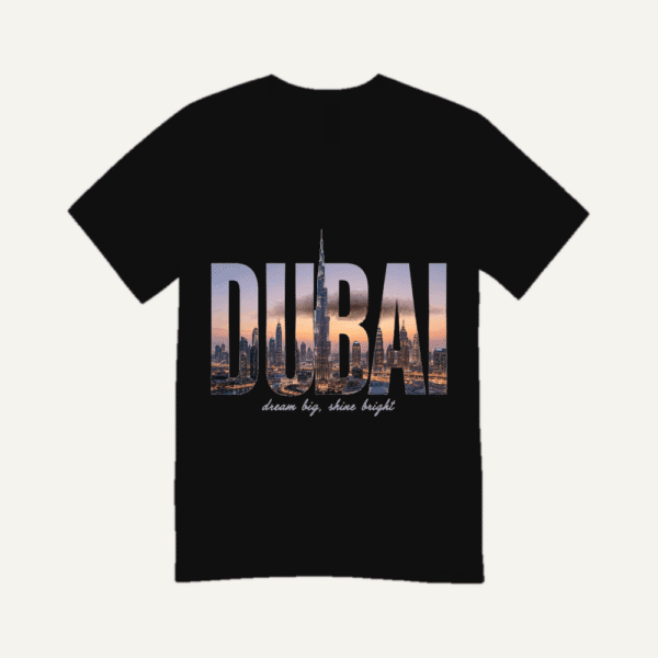 Dubai Skyline T-shirt Black