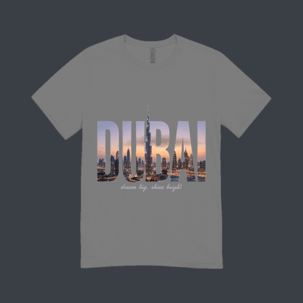 Dubai Skyline T-shirt Grey