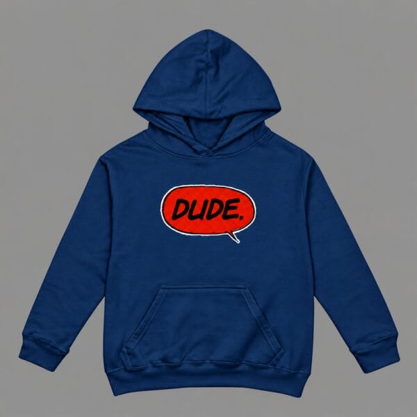 Dude Hoodie Navy Blue