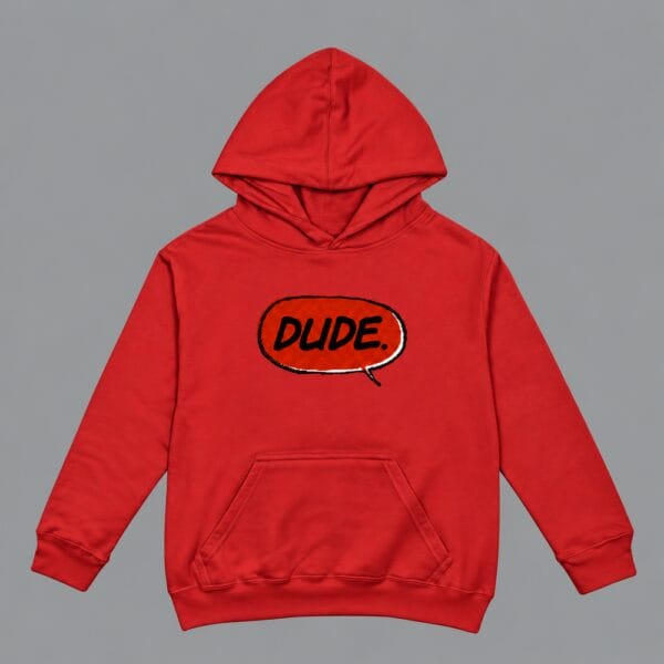 Dude Hoodie Red