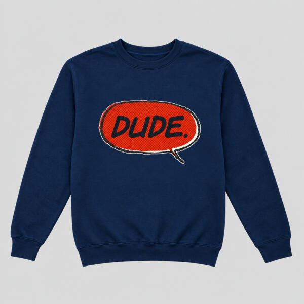 Dude Sweatshirt Navy Blue