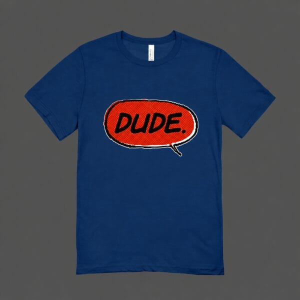 Dude T-shirt Navy Blue