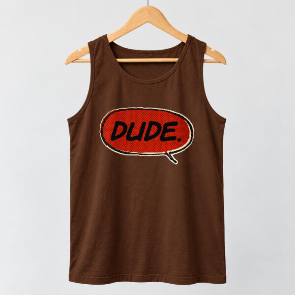 Dude Tank Top Chocolate Brown