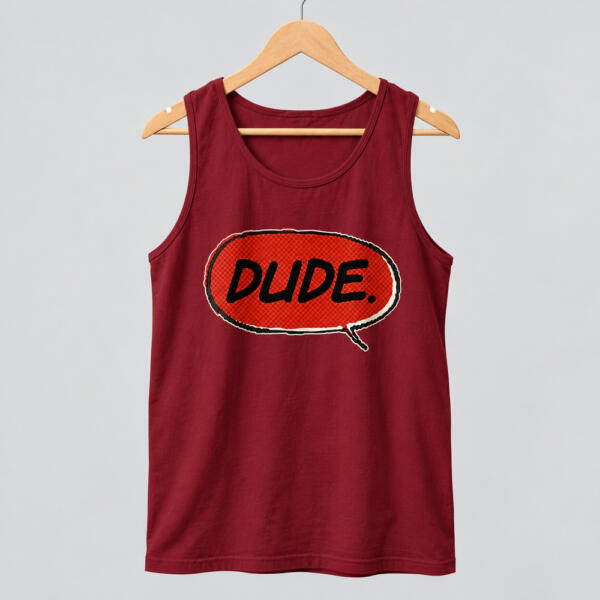 Dude Tank Top Maroon