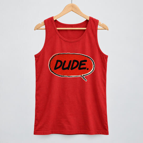 Dude Tank Top Red