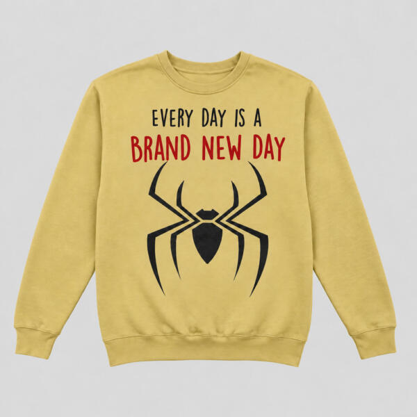 Every Day Is A Brand New Day Sweatshirt Beige
