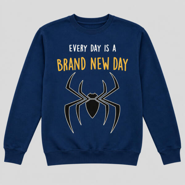 Every Day Is A Brand New Day Sweatshirt Navy Blue
