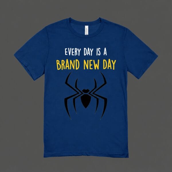 Every Day Is A Brand New Day T-shirt Navy Blue