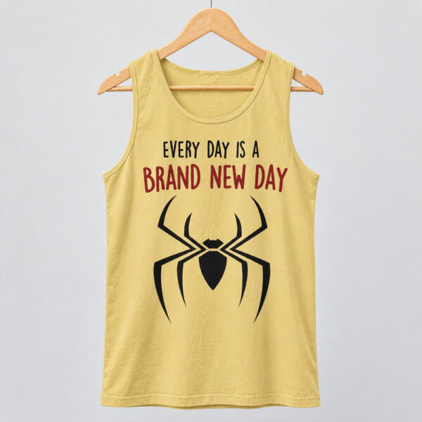 Every Day Is A Brand New Day Tank Top Beige