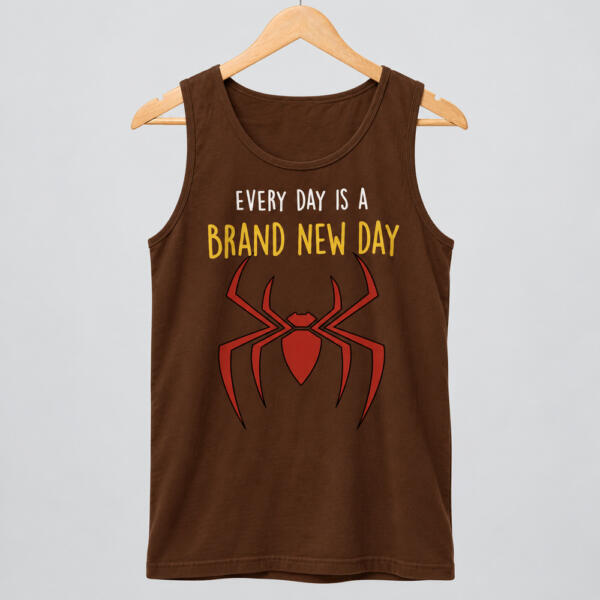 Every Day Is A Brand New Day Tank Top Chocolate Brown