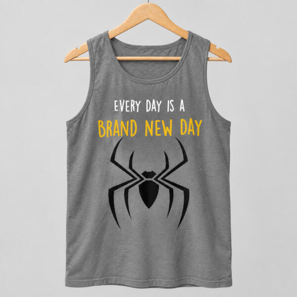 Every Day Is A Brand New Day Tank Top Grey