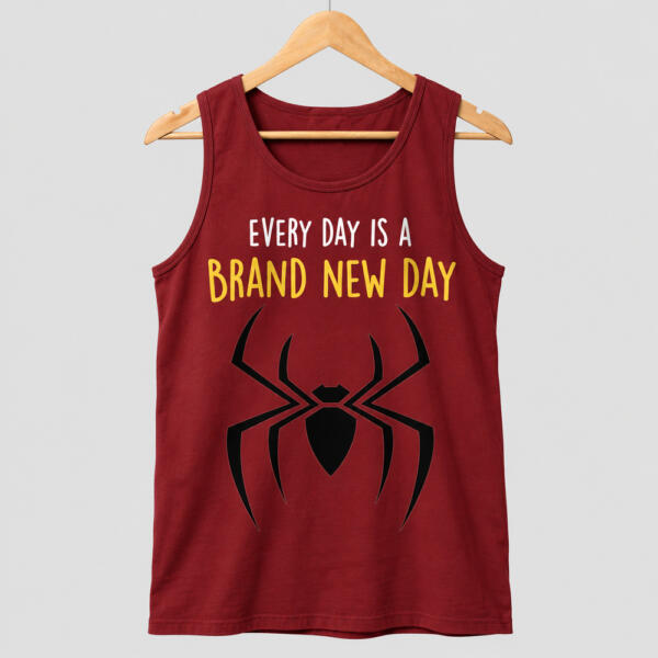 Every Day Is A Brand New Day Tank Top Maroon