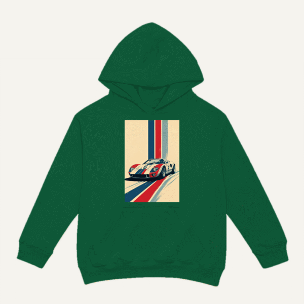 Gulf Racing Stripes Hoodie Bottle Green