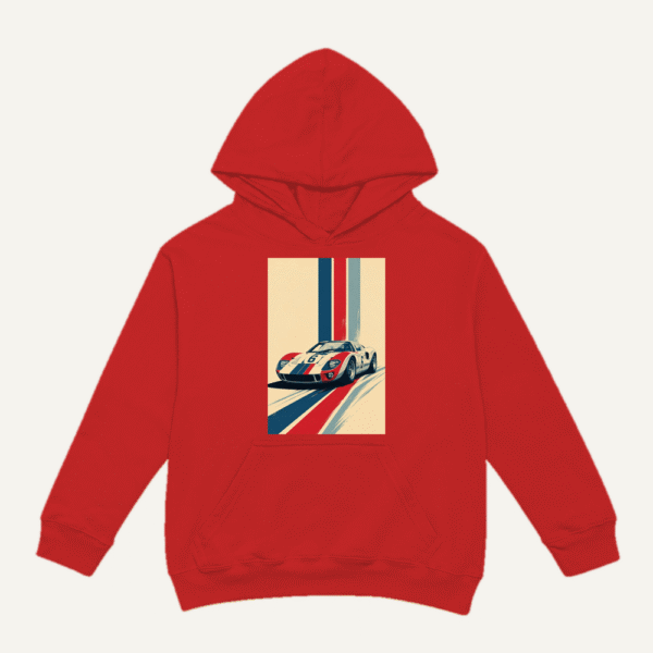 Gulf Racing Stripes Hoodie Red