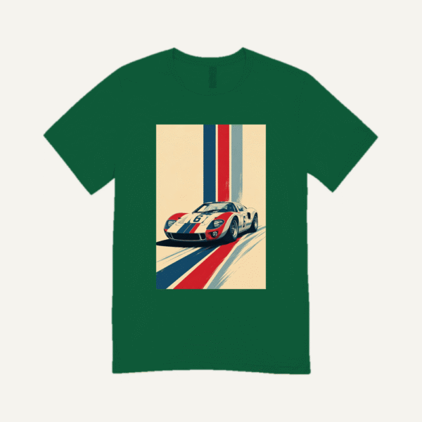 Gulf Racing Stripes T-shirt Bottle Green