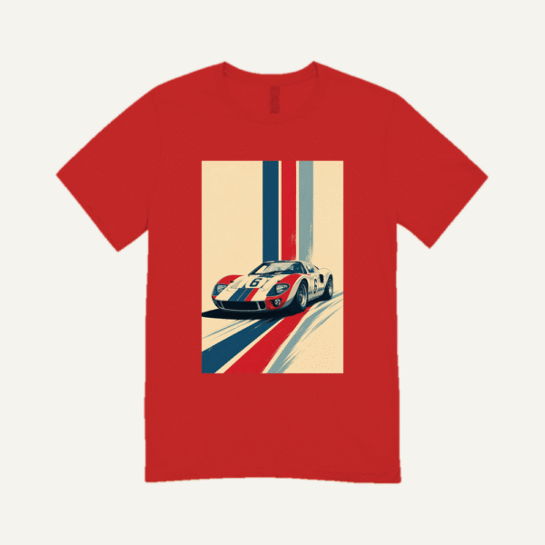 Gulf Racing Stripes T-shirt Red
