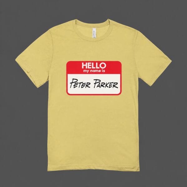 Hello Peter Parker T-shirt Beige