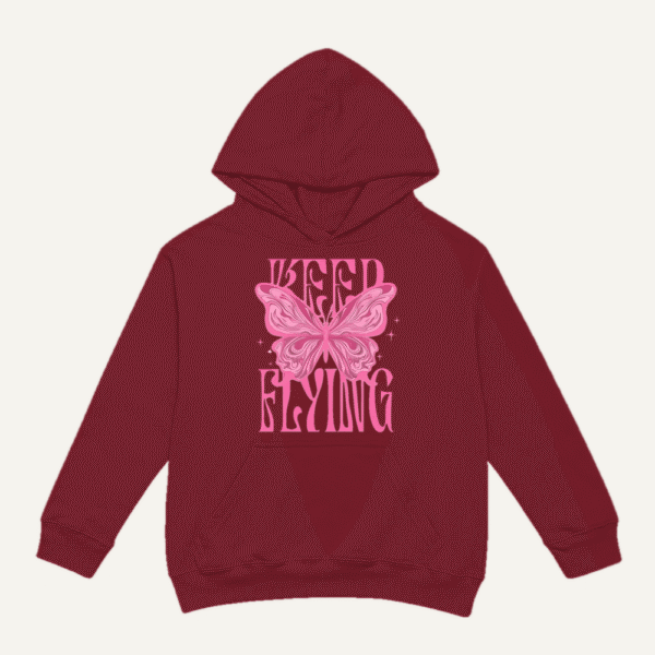 Keep On Flying Hoodie Maroon