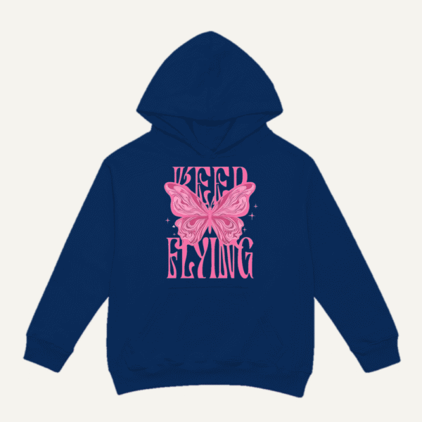 Keep On Flying Hoodie Navy Blue