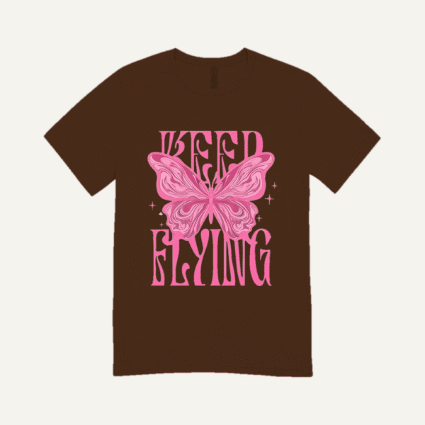 Keep On Flying T-shirt Chocolate Brown