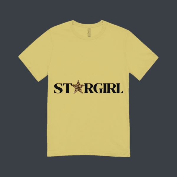 Leopard Star Girl T-shirt Beige