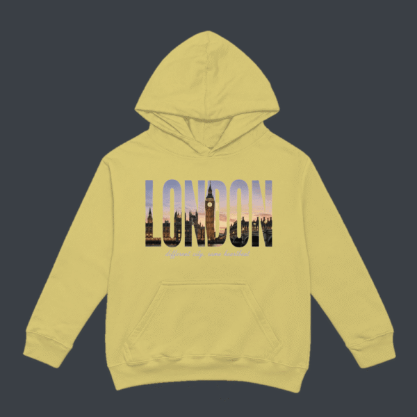 London Skyline Hoodie Beige