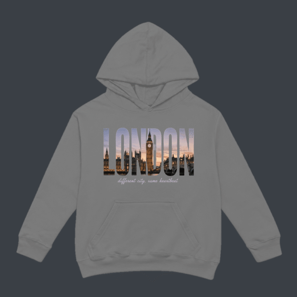 London Skyline Hoodie Grey