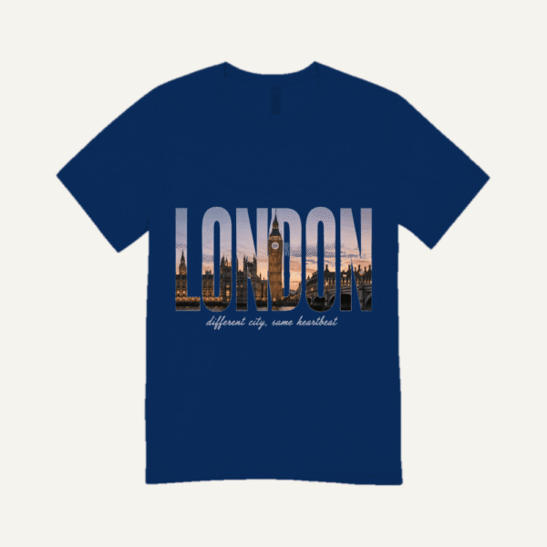 London Skyline T-shirt Navy Blue
