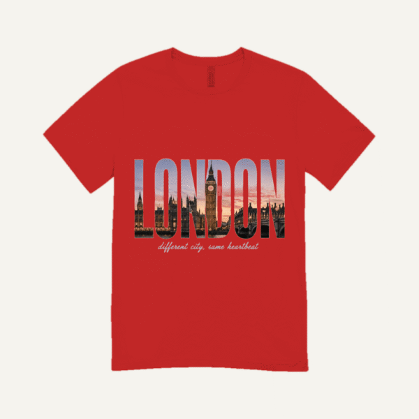London Skyline T-shirt Red