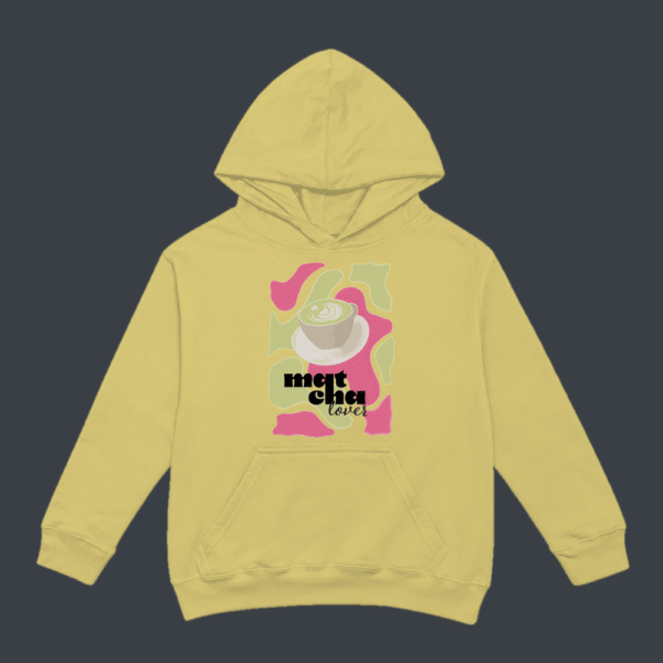 Matcha Love Collage Hoodie Beige
