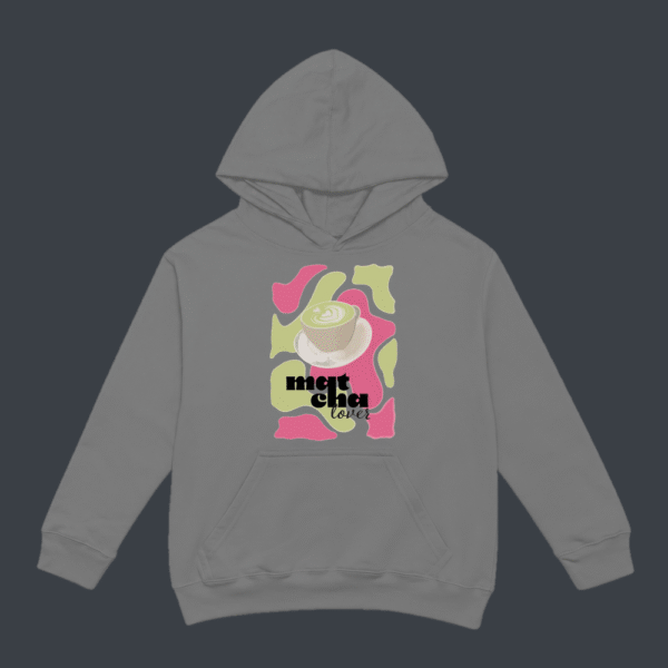 Matcha Love Collage Hoodie Grey