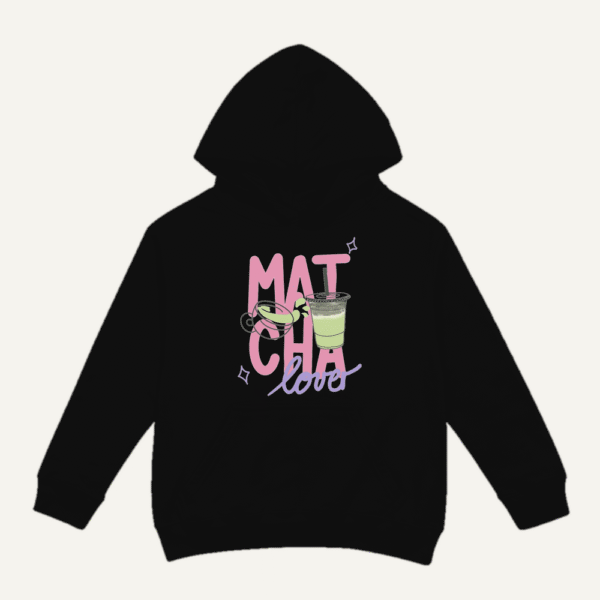 Matcha Love Cups Hoodie Black