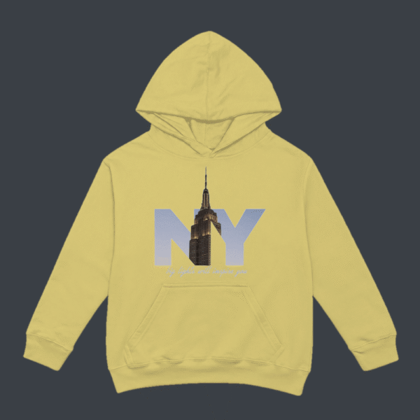New York Skyline Hoodie Beige
