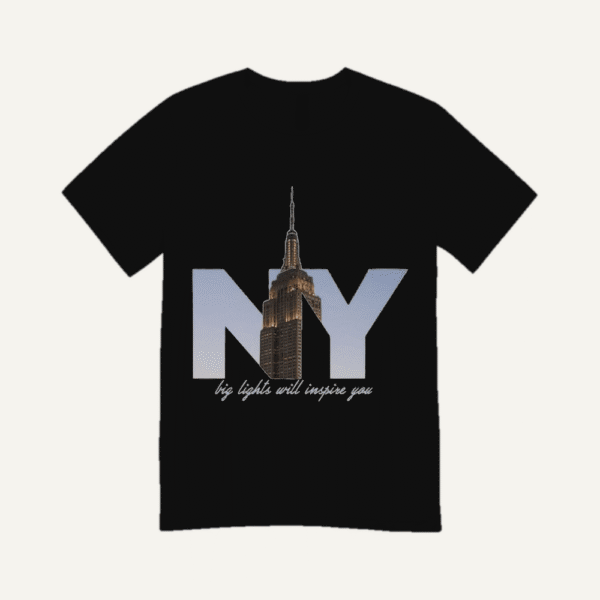 New York Skyline T-shirt Black