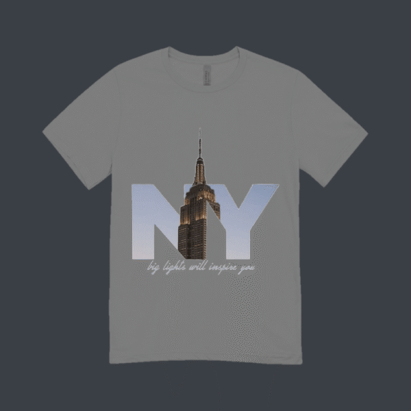 New York Skyline T-shirt Grey