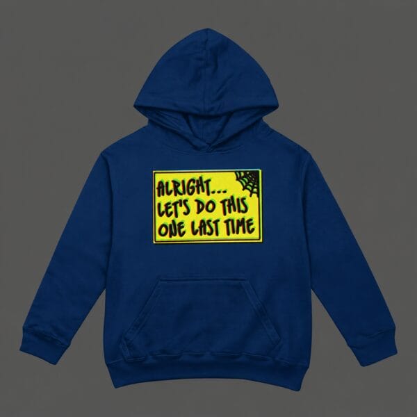 One Last Time Hoodie Navy Blue