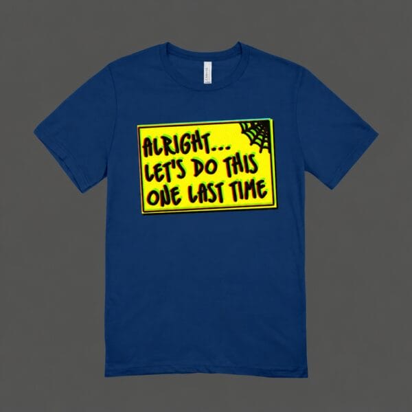 One Last Time T-shirt Navy Blue