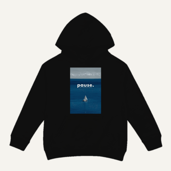 Pause Ocean Hoodie Black