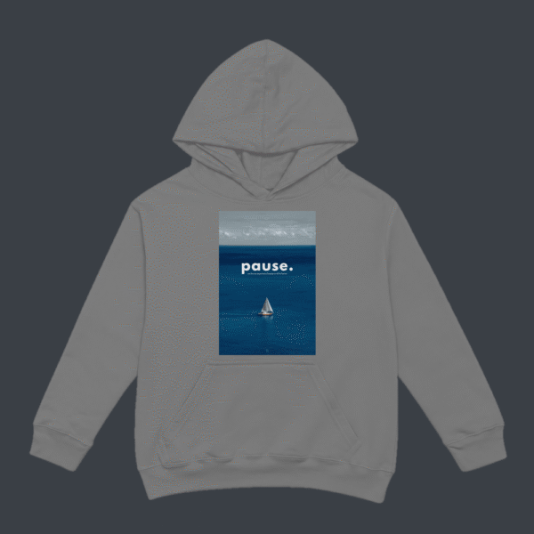 Pause Ocean Hoodie Grey