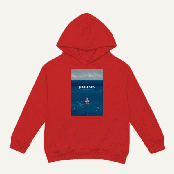 Pause Ocean Hoodie Red